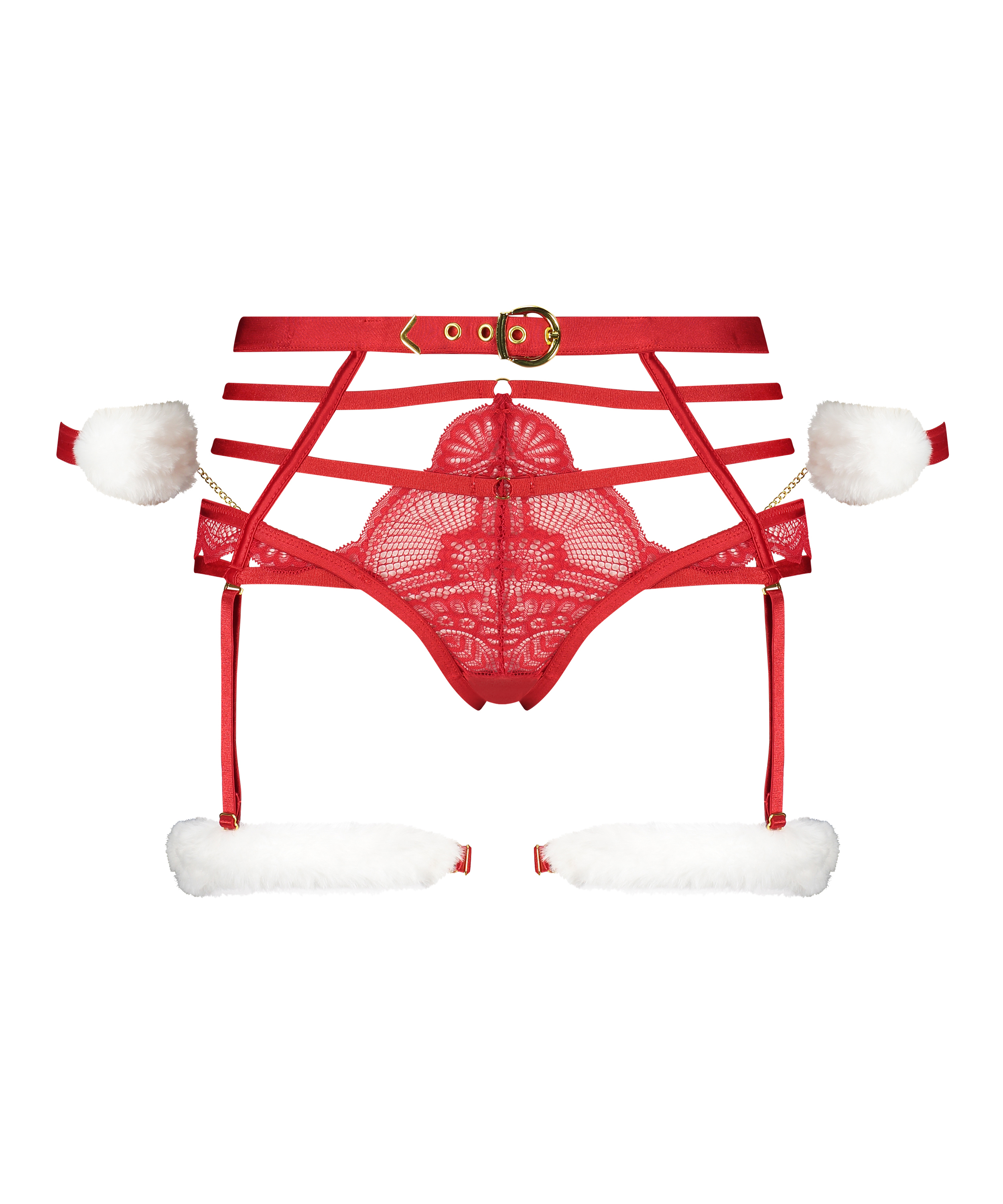 Høj Brasiliansk trusse Cindy, rød, main