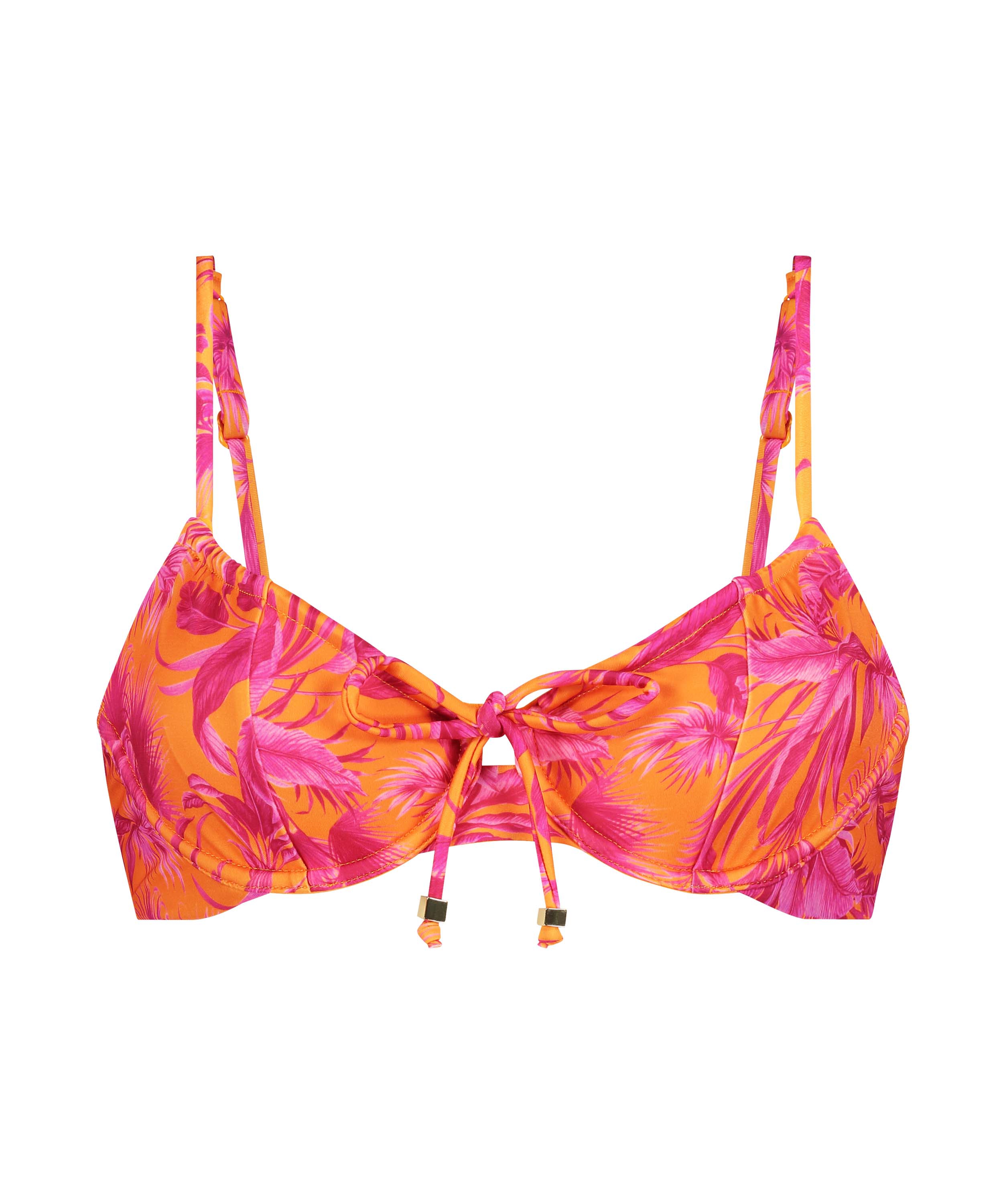 Ikke-formstøbt bikinitop med bøjle Tulum, pink, main