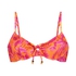 Ikke-formstøbt bikinitop med bøjle Tulum, pink