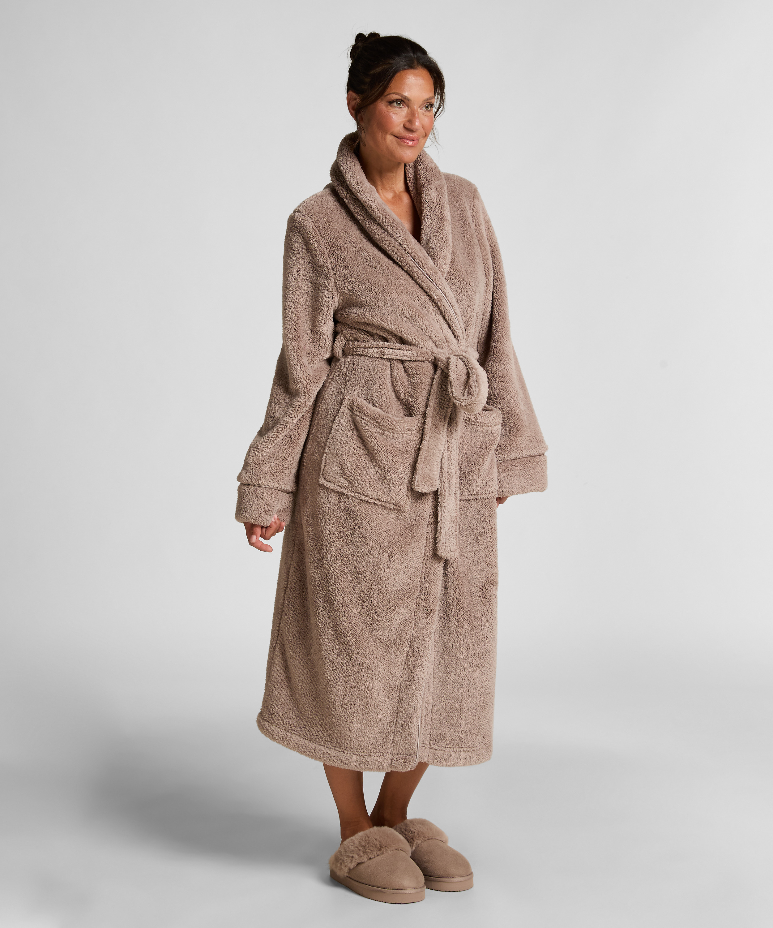 Badekåbe Fleece, Beige, main
