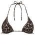 Triangle bikinitop mini Leopard, Brun