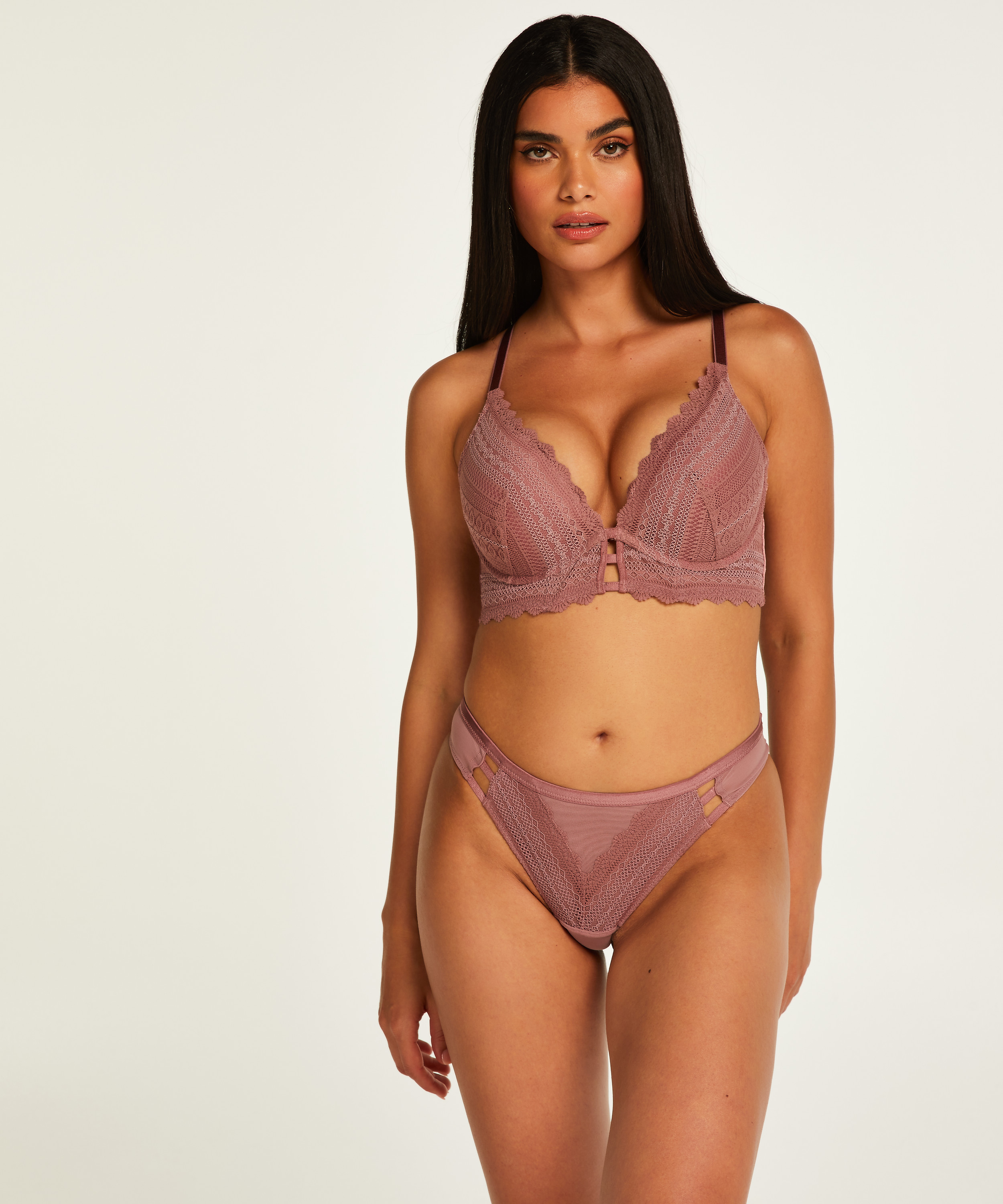 Formst&oslash;bt push-up longline b&oslash;jle-bh Chynna, Lilla, main