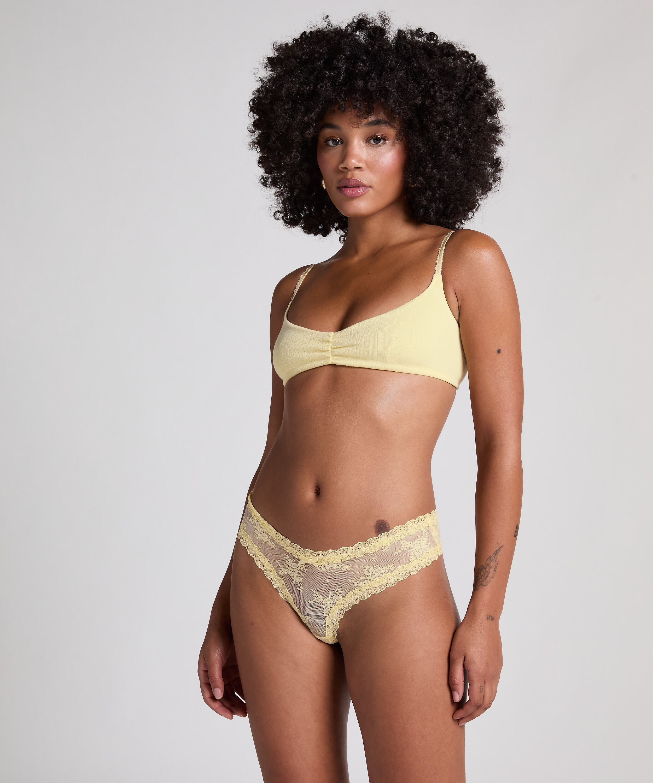 Brasiliansk trusse V-shape Mesh, Gul