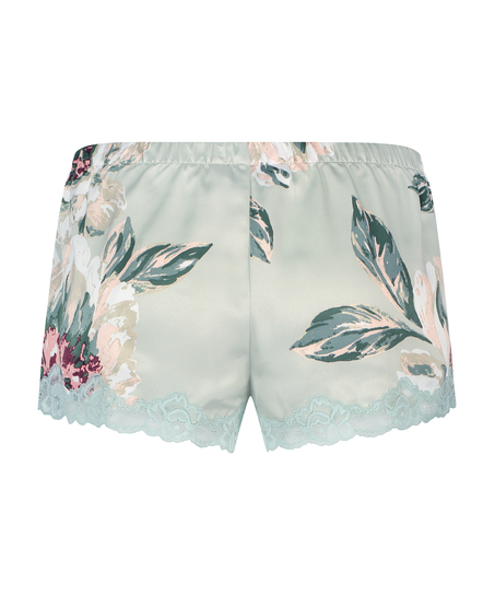 Pyjamasshorts satin, blå