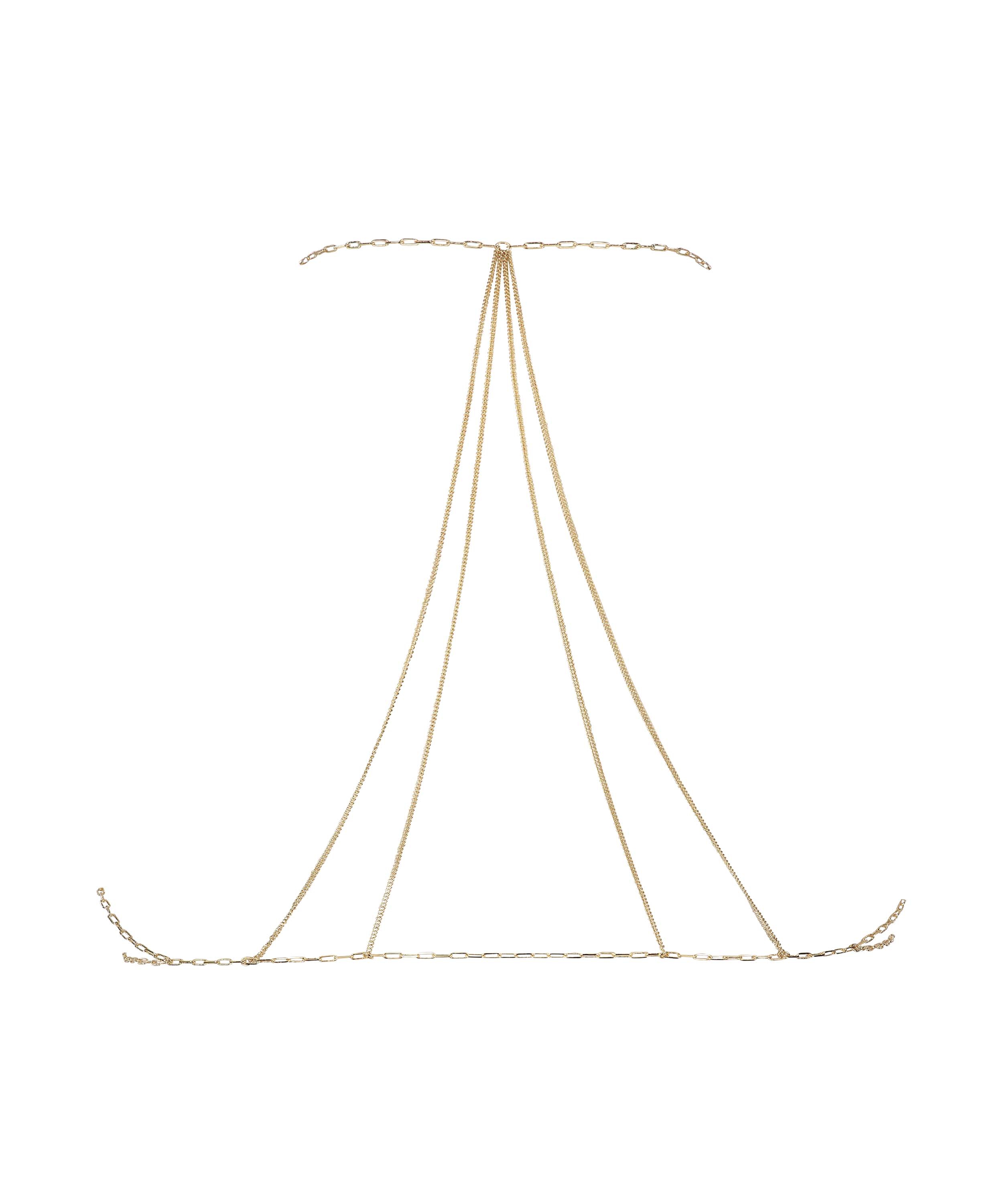 Bralette Chain, gul, main