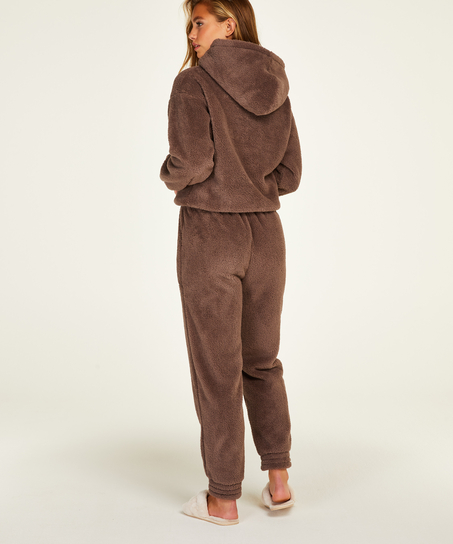 Hættetrøje Fleece Snuggle, Grå