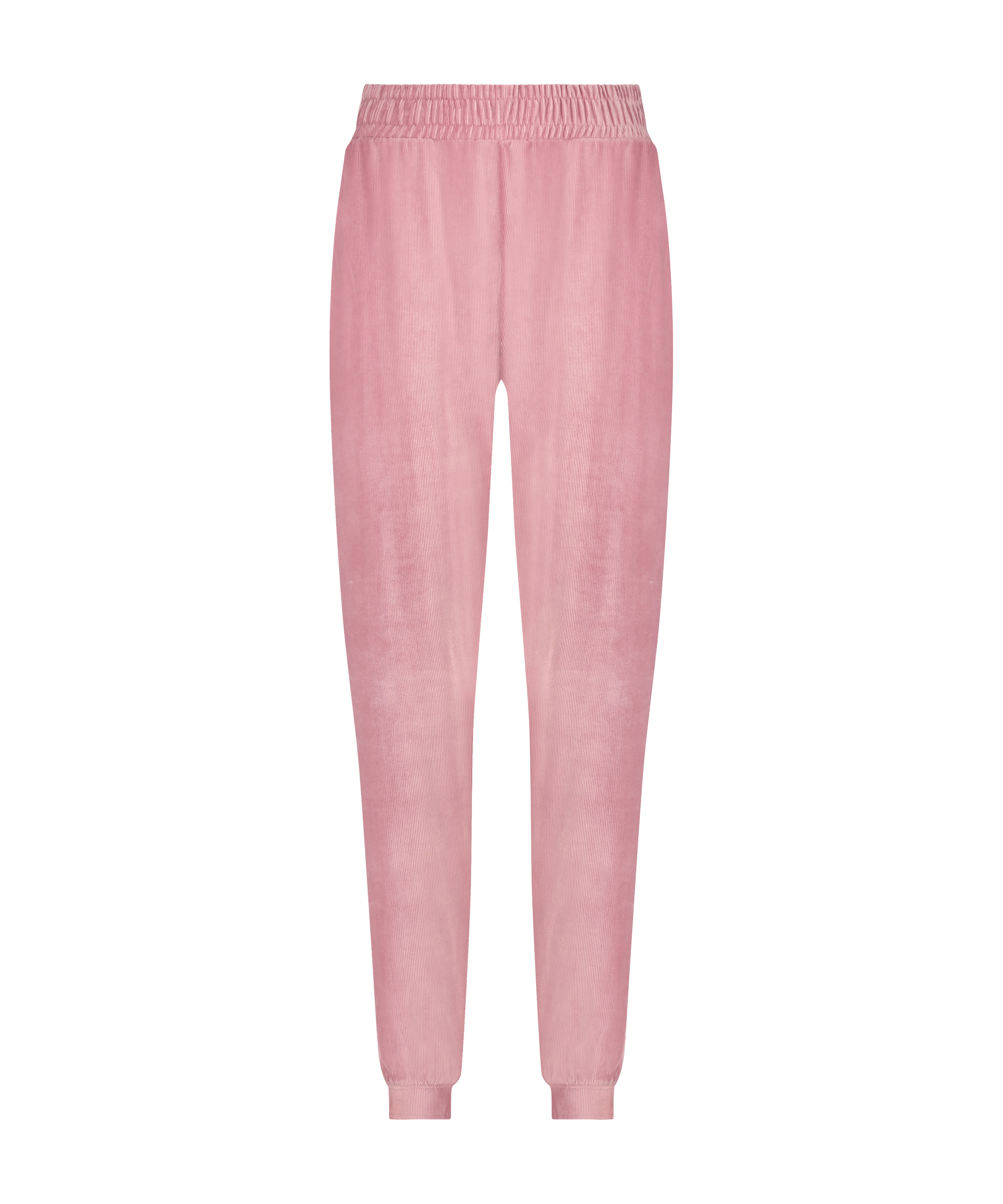 Joggingbukser Velour Rib, pink, main