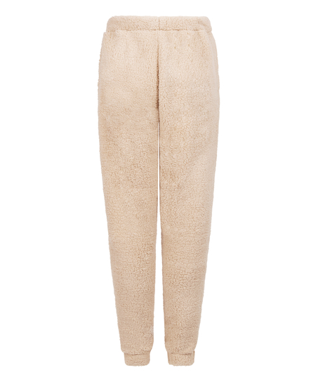 Joggingbukser Fleece Snuggle, Beige