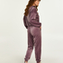 Tall joggingbukser velour, lilla
