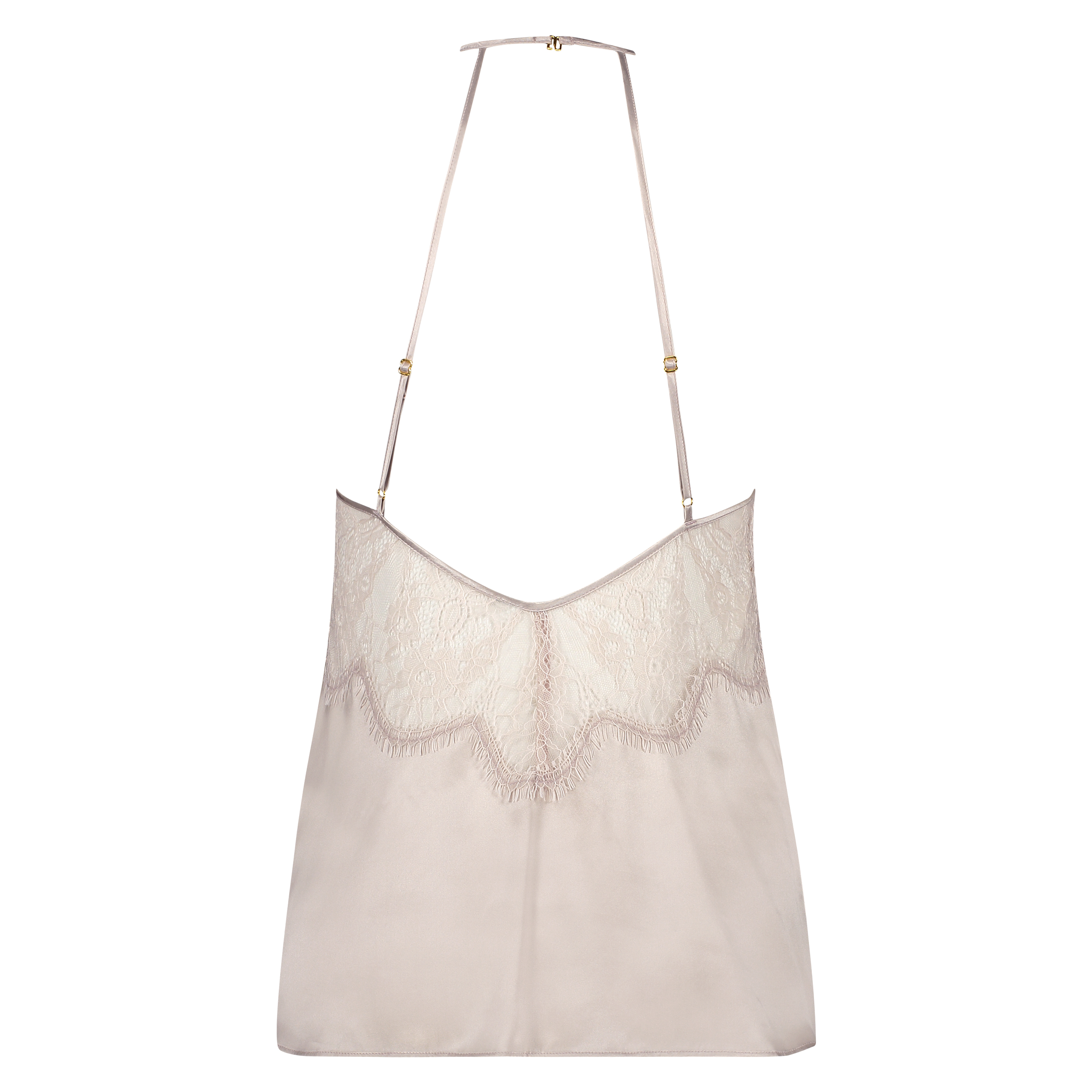 Silke cami-top, Lyserød, main