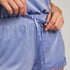 Shorts velour Lace, Blå