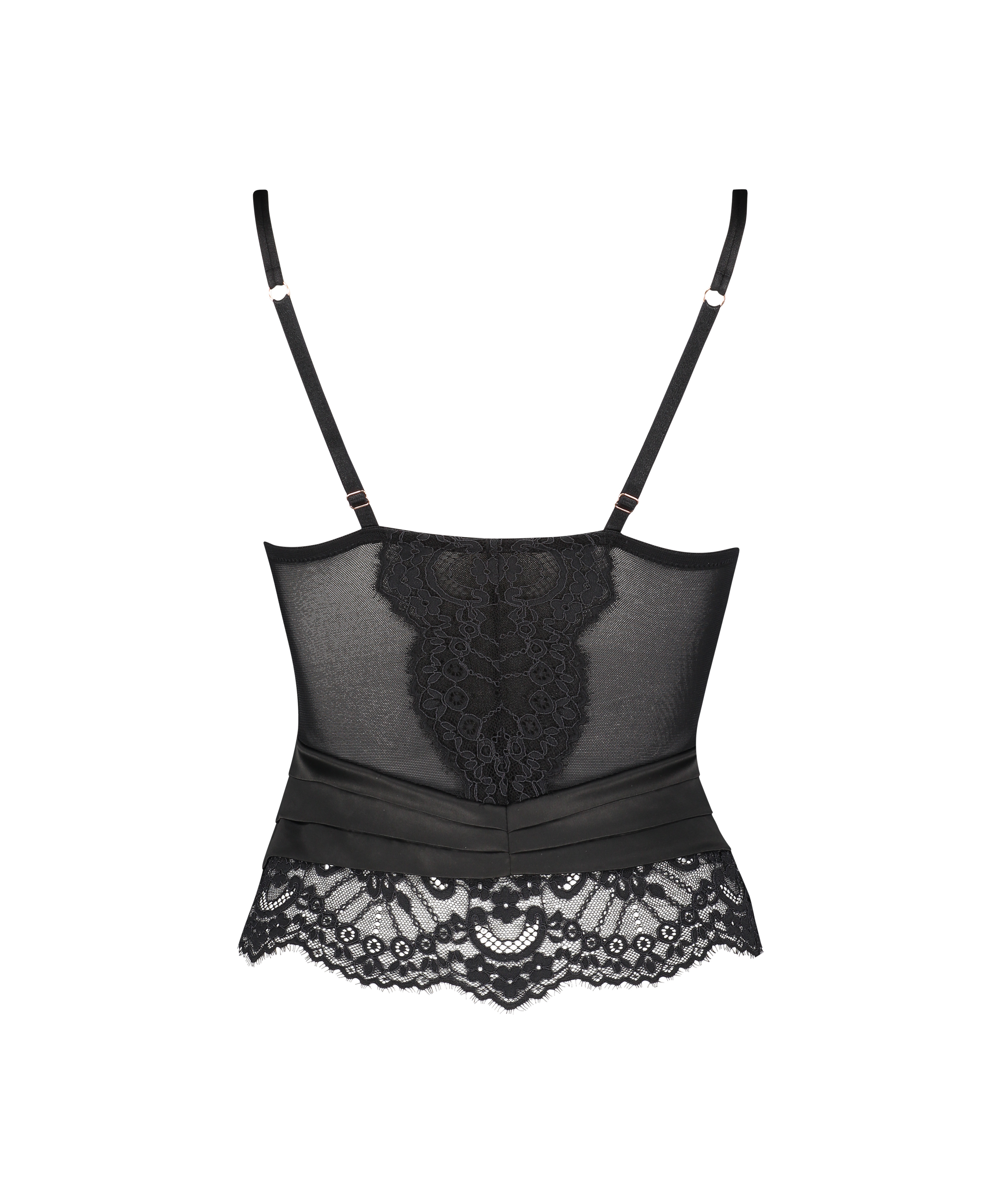 Formst&oslash;bt b&oslash;jle-bustier Amelia, Sort, main