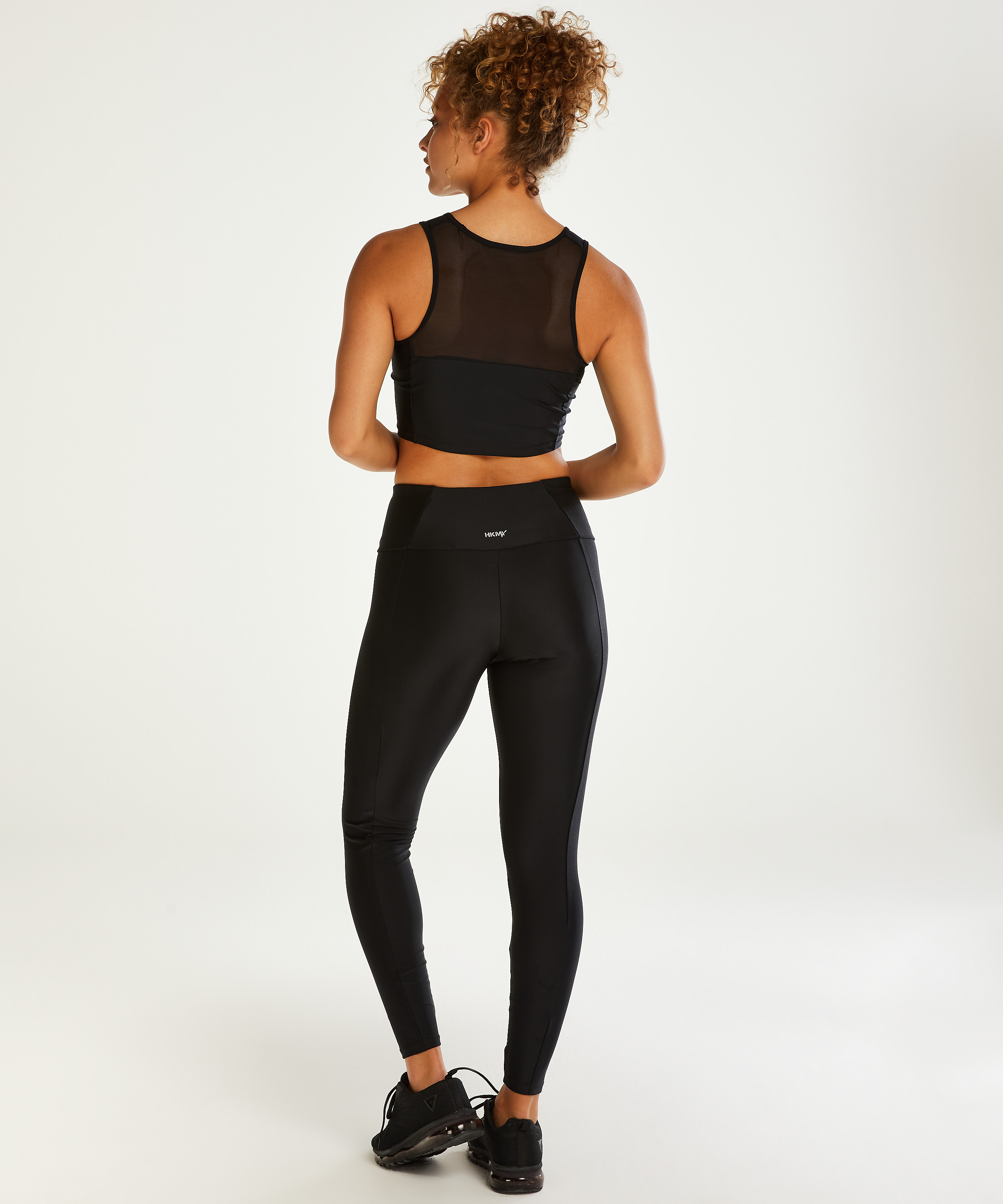 HKMX Sport cropped tanktop Shine on, Sort, main