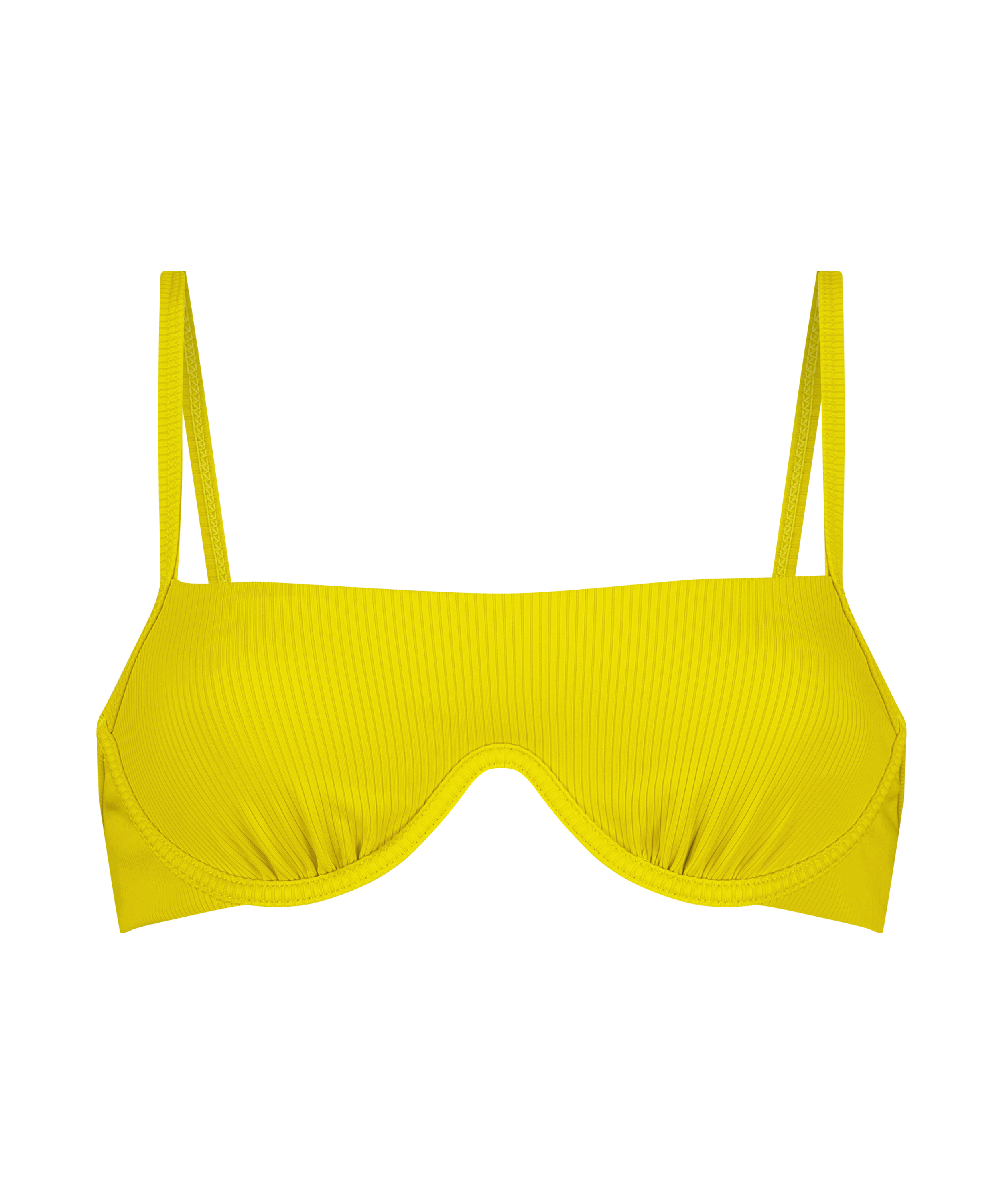 Ikke-formstøbt bikinitop med bøjle Bahamas Rebecca Mir, gul, main