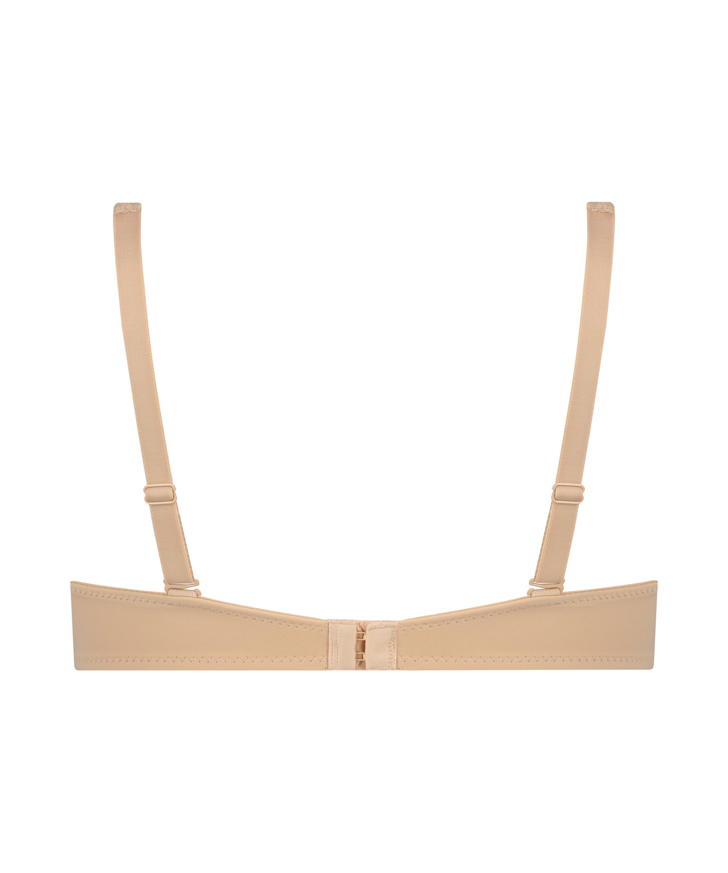Satin Fleece ikke-formstøbt bøjle-bh, Beige, main