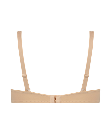 Satin Fleece ikke-formstøbt bøjle-bh, Beige