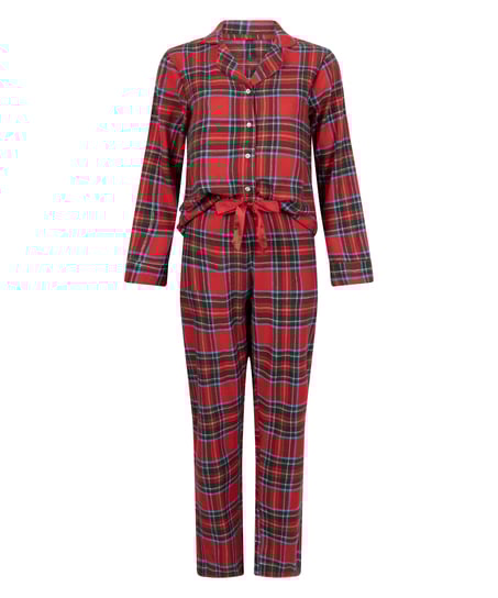 Pyjamass&aelig;t Flannel, R&oslash;d