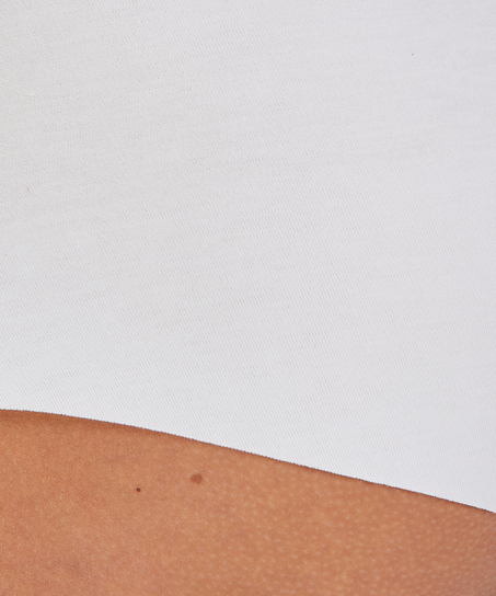 Invisible boxer af bomuld, hvid