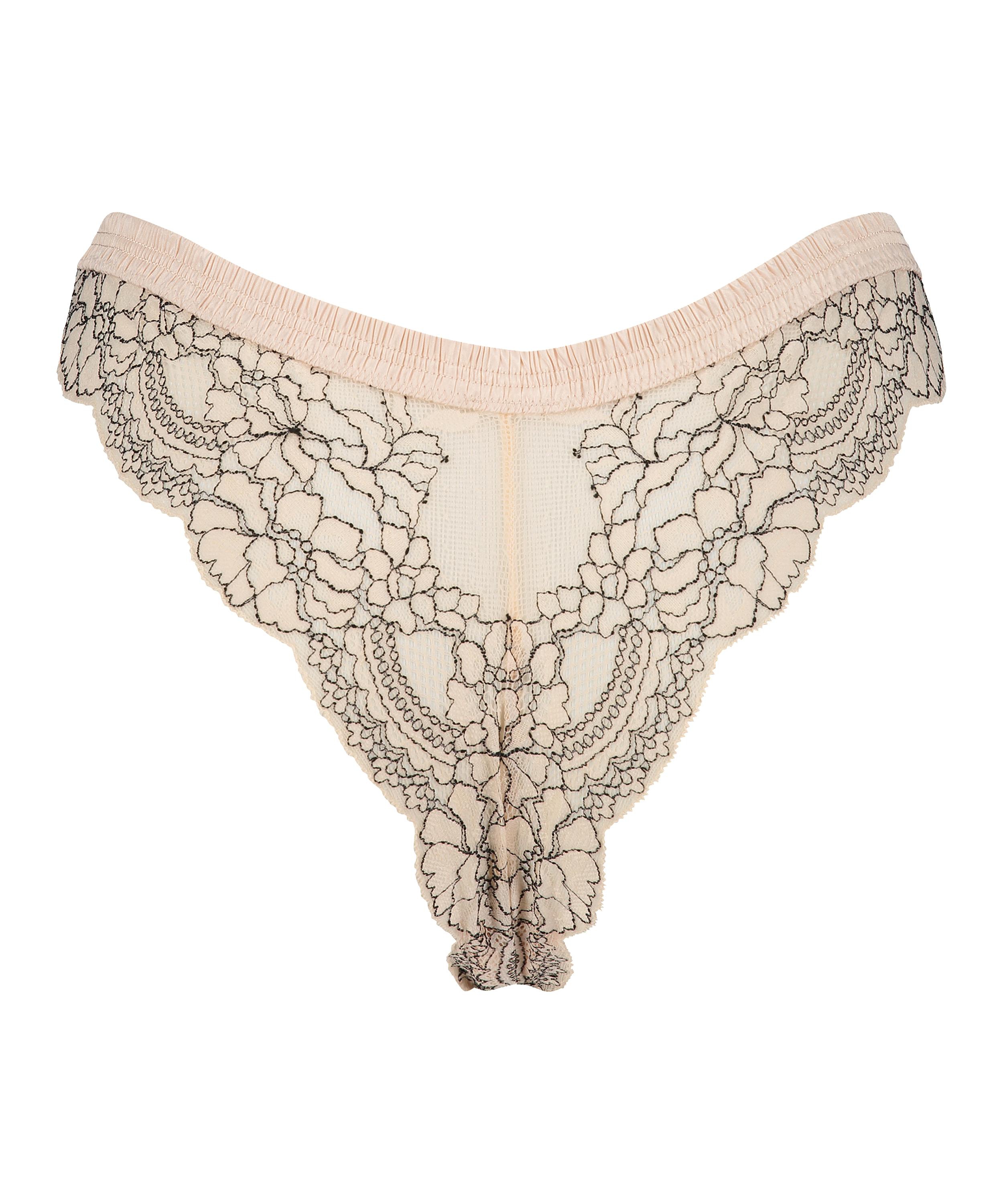 Brasiliansk trusse med høj udskæring Yvo, pink, main