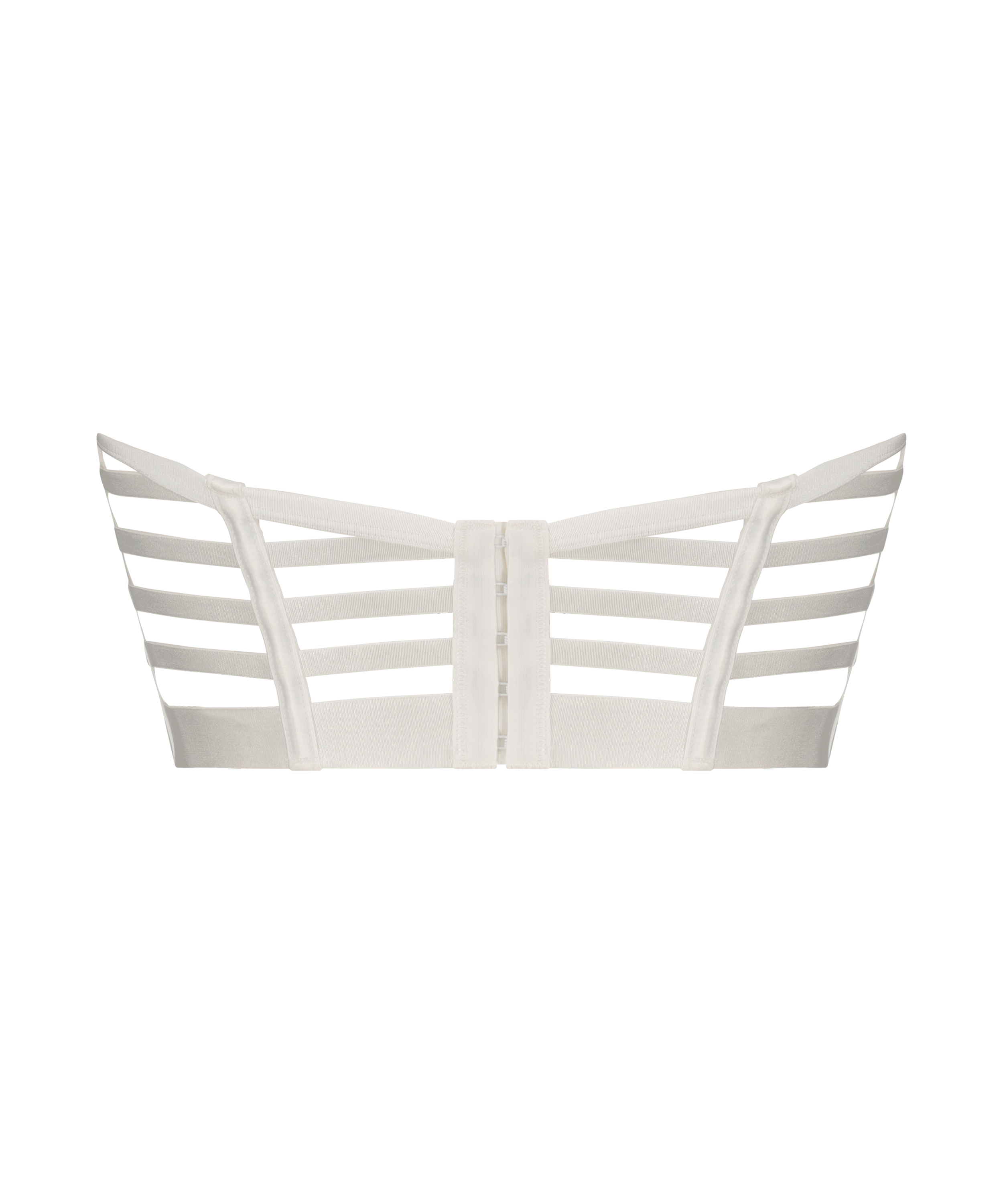 Ikke-formstøbt longline bøjle-bh Seraphina, Hvid, main