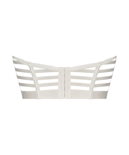 Ikke-formstøbt longline bøjle-bh Seraphina, Hvid