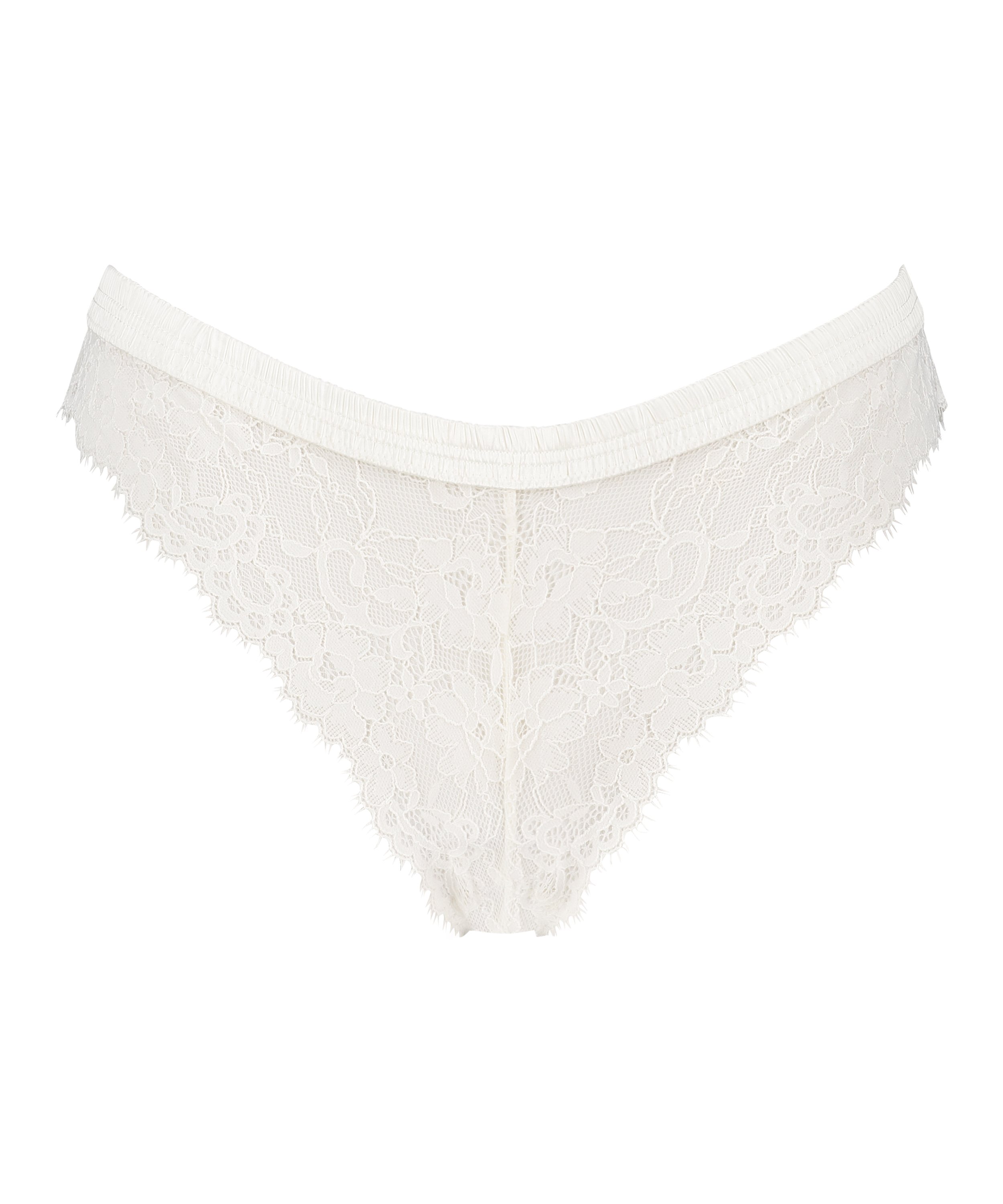 Brasiliansk trusse med høj udskæring Yvo, hvid, main