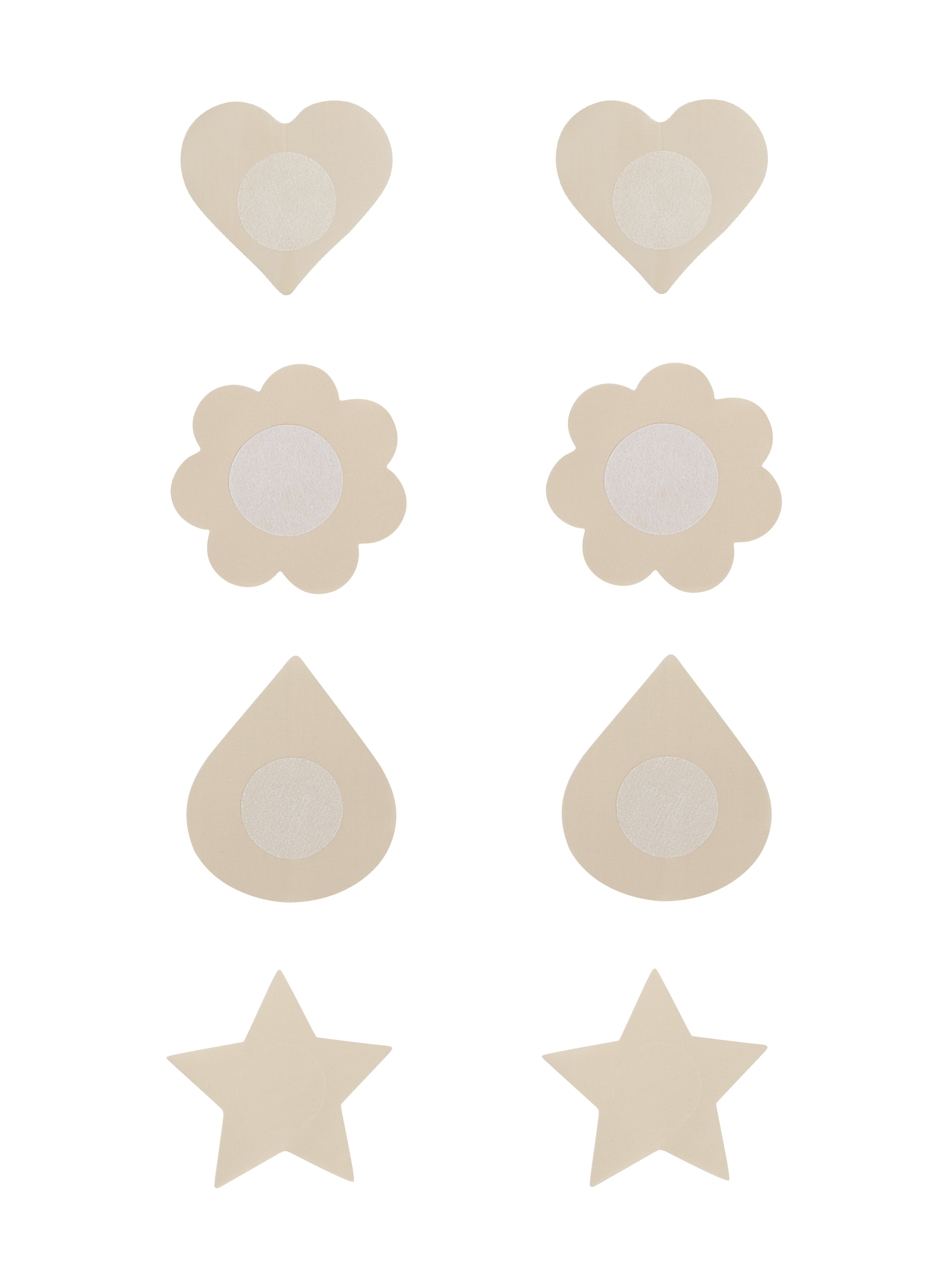 4-pak Brystvorteskjulere, Beige, main