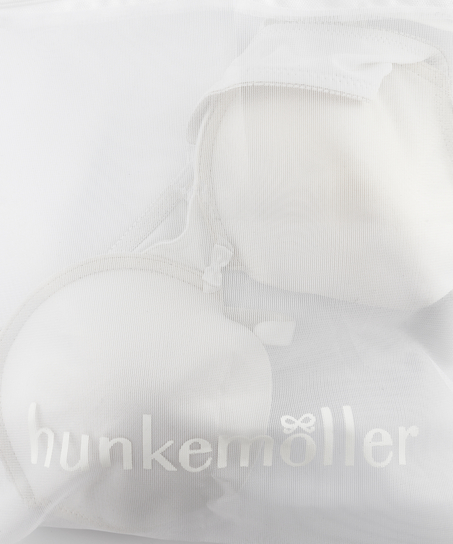 Vaskepose lynlås, Hvid