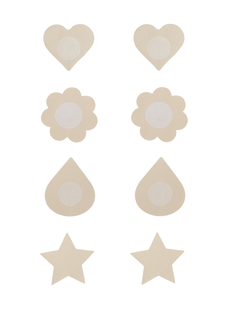 4-pak Brystvorteskjulere, Beige