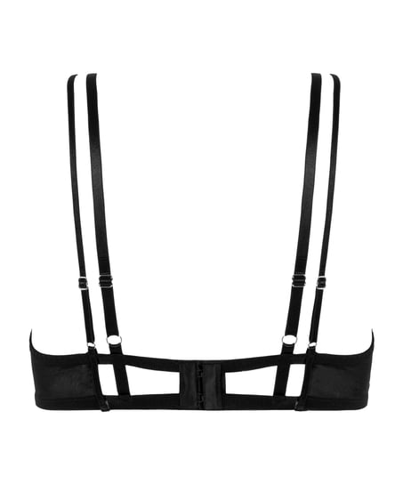 Ikke-formstøbt bøjle-bh Vera, Sort