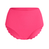 Scallop rio bikinitrusse med h&oslash;j talje., pink