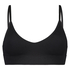 Sømløs bralette, Sort
