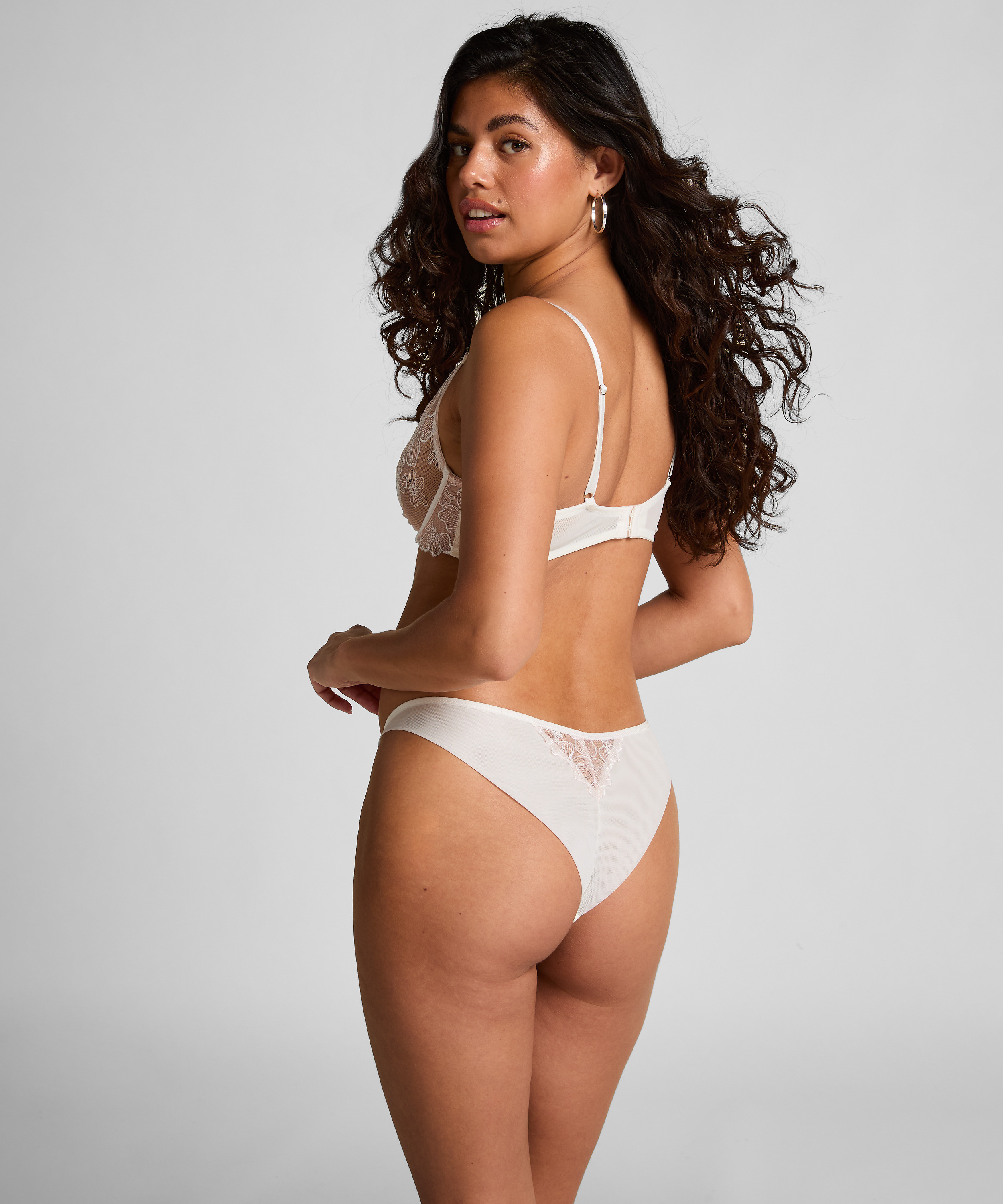 Ikke-formstøbt bøjle-bh Lauren, Hvid, main