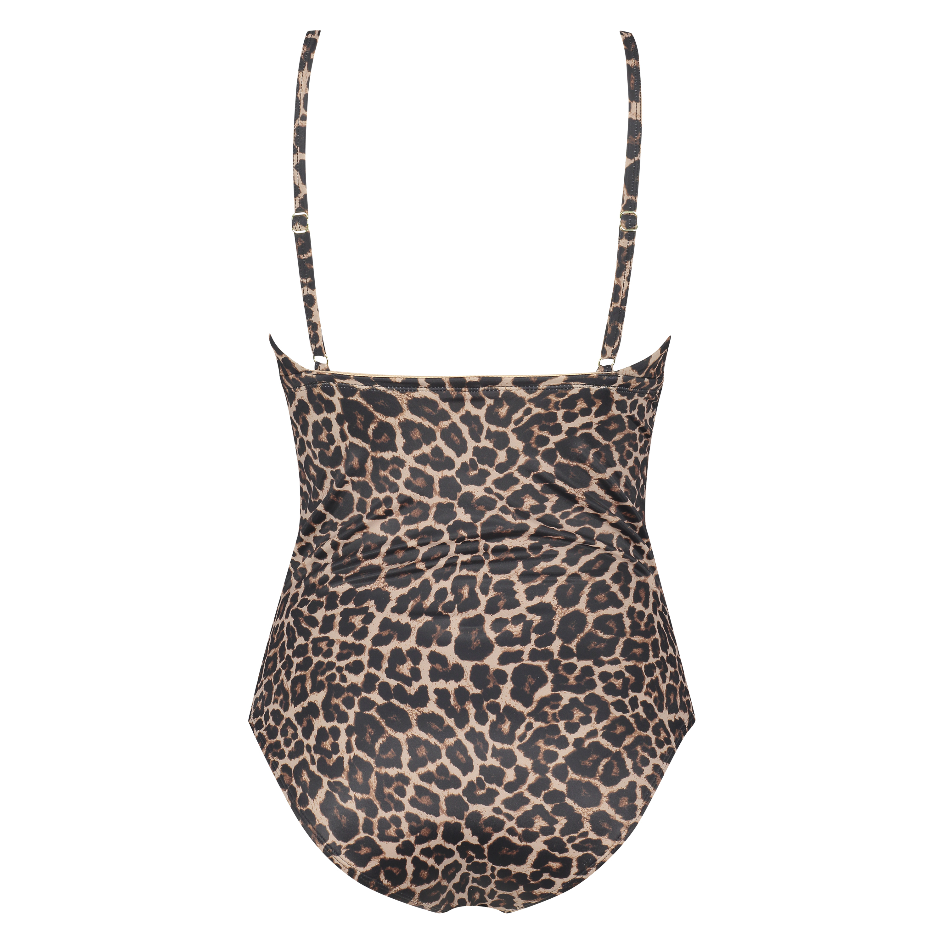 Leopard badedragt, Beige, main
