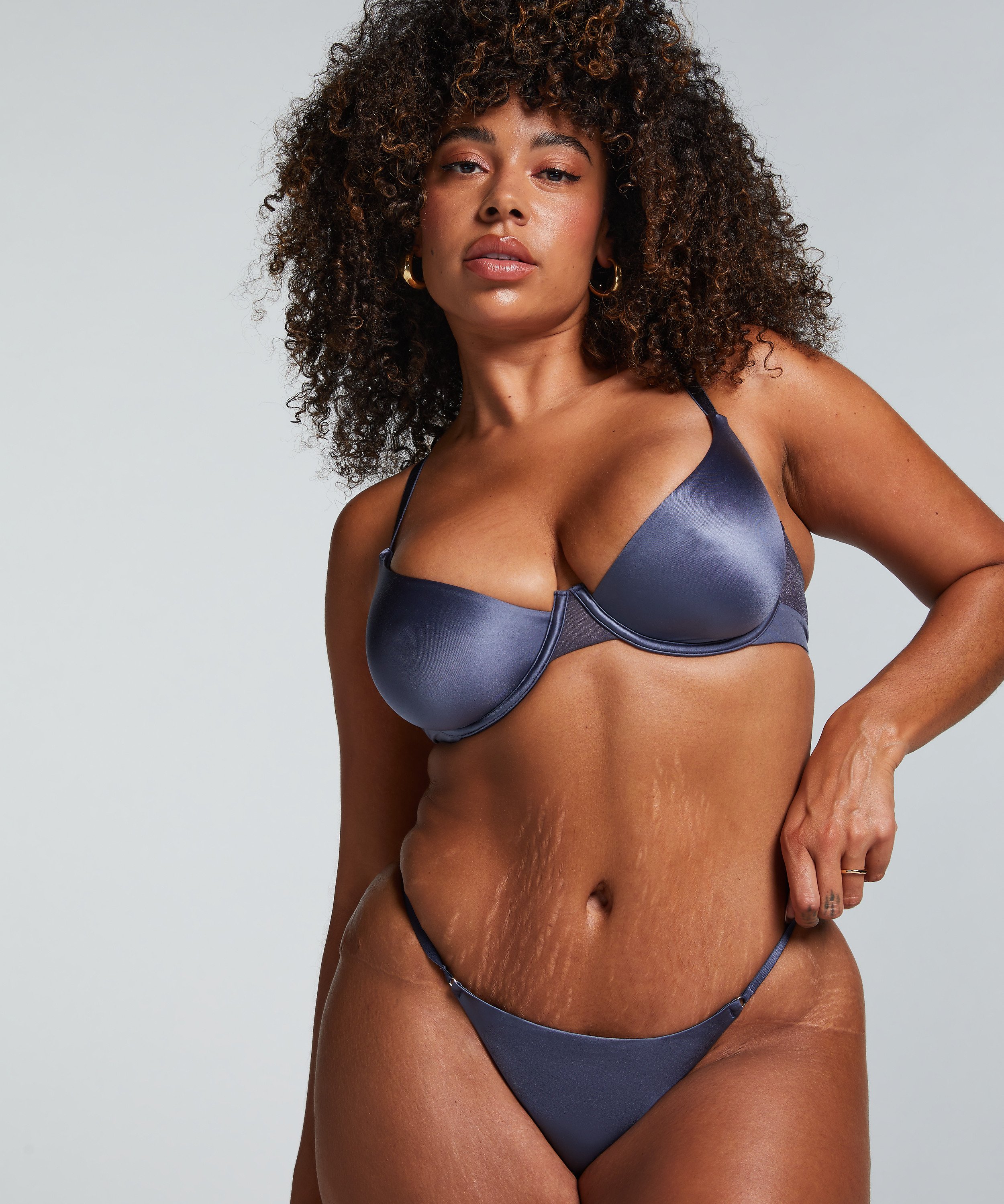 Ikke-formstøbt bøjle-bh Blaze, Grå, main