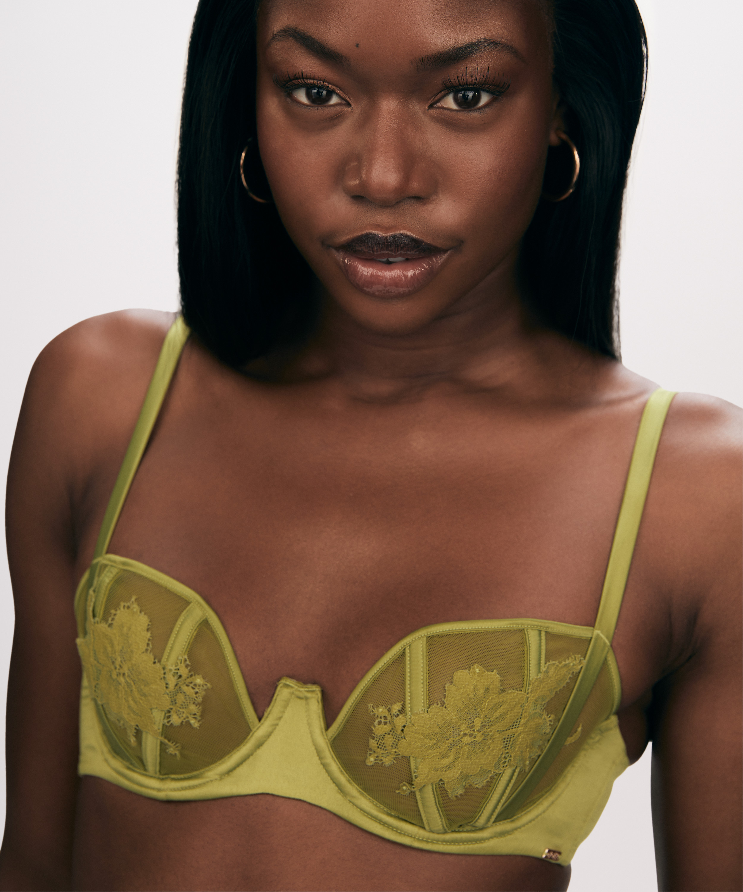 Ikke-formstøbt bøjle-bh Ember, Grøn, main