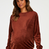 Graviditetstop Velour Shimmer, Brun