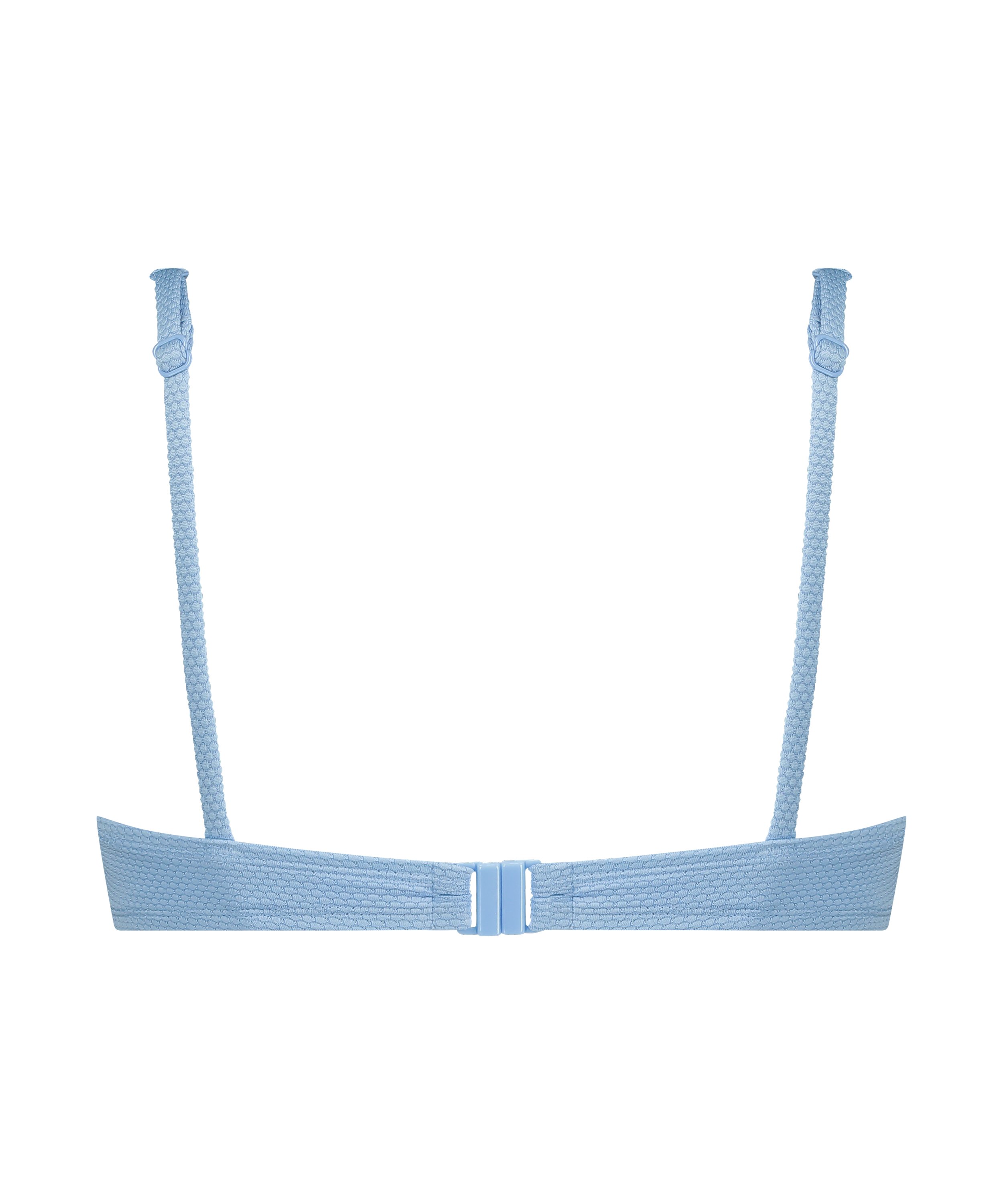 Ikke-formstøbt bikinitop med bøjle Scallop, Blå, main