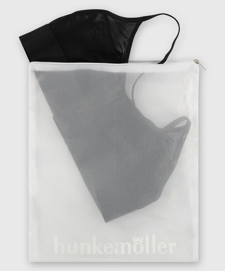 Vaskepose lynlås, Hvid