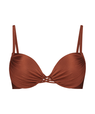 Formstøbt push-up-bikinitop med bøjle Sahara, rød