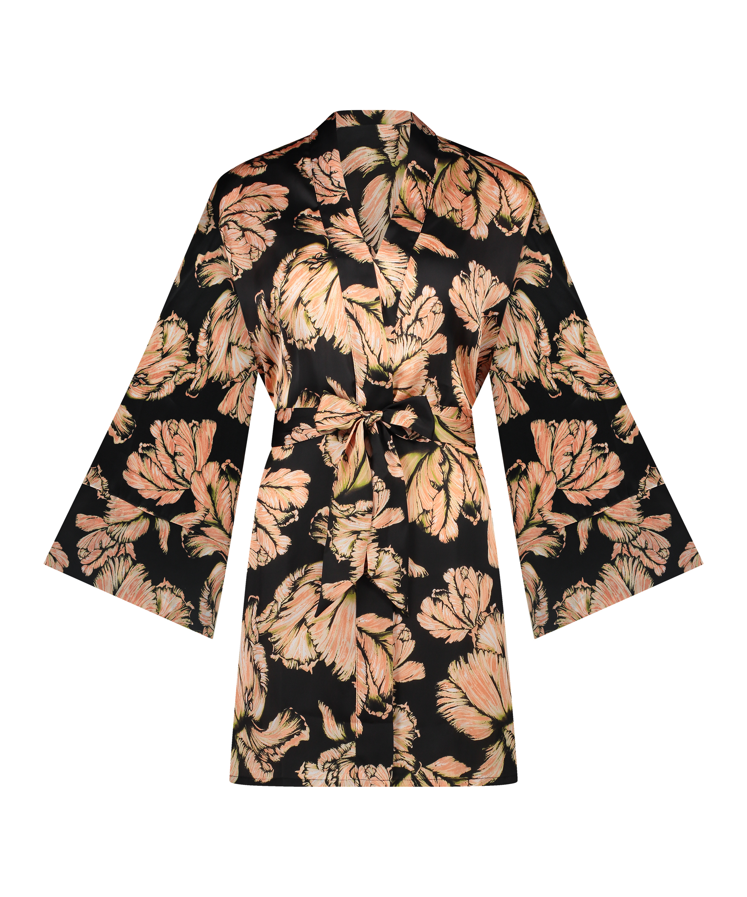 Satinkimono, Sort, main