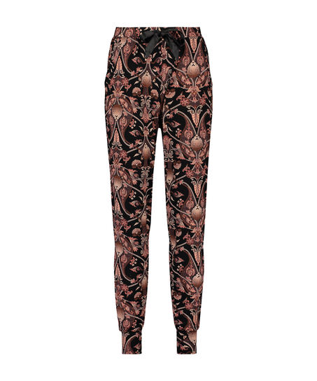 Jersey pyjamasbukser, sort