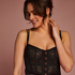 Formst&oslash;bt b&oslash;jle-bustier Amelia, Sort