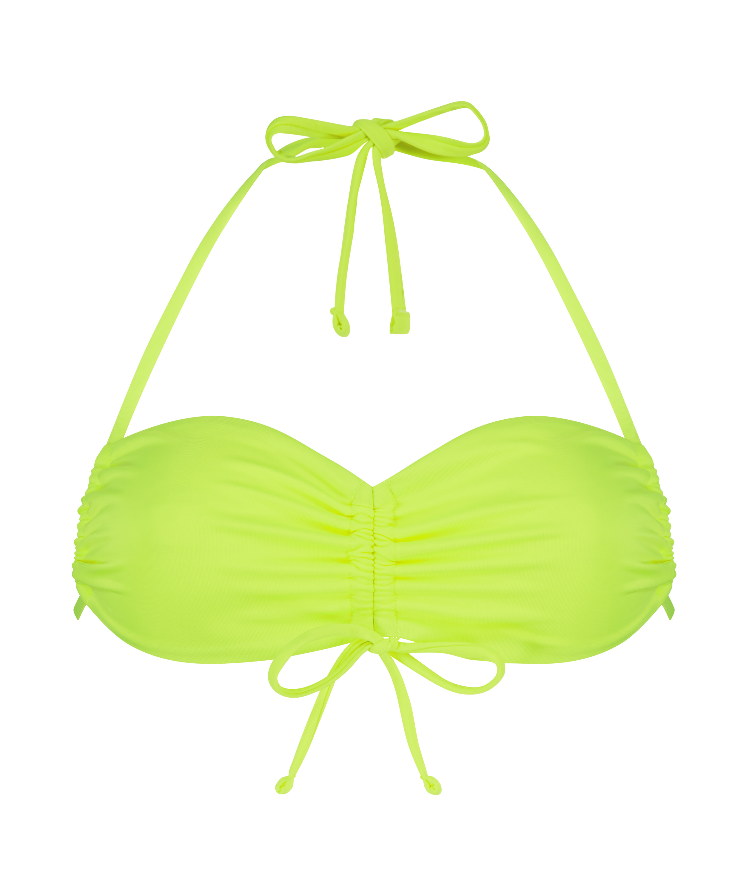 Bikini-croptop ruched Glow, Gul, main