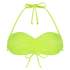 Bikini-croptop ruched Glow, Gul