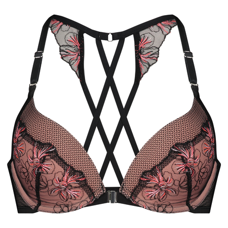 Formstøbt pushup-bøjle-bh Duckie, Sort