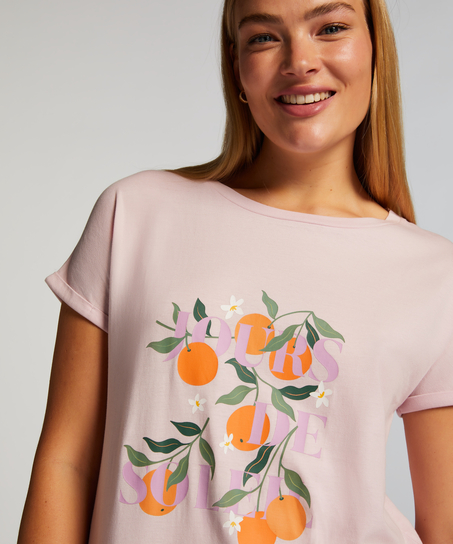 Natskjorte rund hals, Lyser&oslash;d