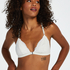 Rose vatteret trekantsbralette, Hvid