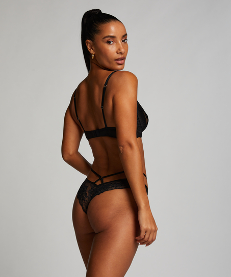 Sosha brasiliansk trusse bundløs, sort