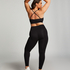 HKMX Leggings med krydseffekt og høj talje, sort
